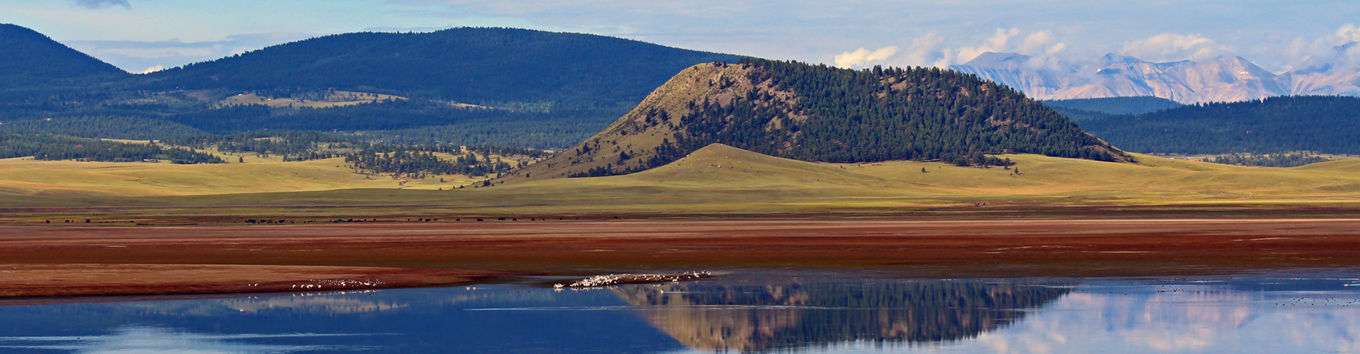 Mountains and water